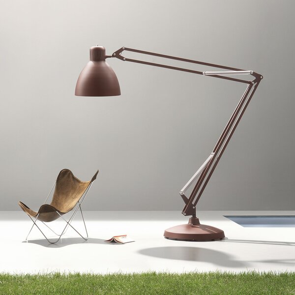 Leucos JJ Great, černá stojací lampa se stmívačem, 1x45W LED 2700/3000K, výška 285cm