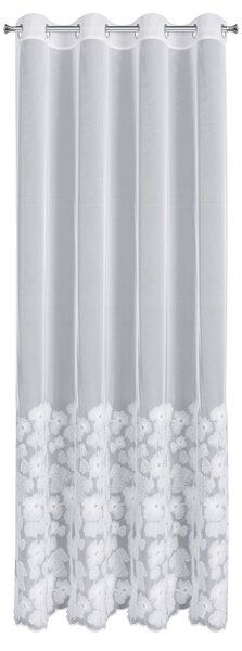 ZÁCLONA NA KROUŽCÍCH EVA MINGE JASMIN 140X250 CM VZOROVANÁ