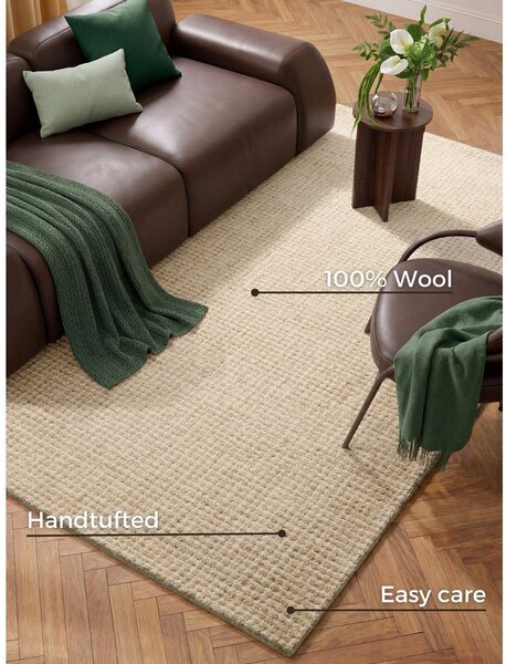 Vlněný koberec v přírodní barvě 120x170 cm Eloise – Hanse Home