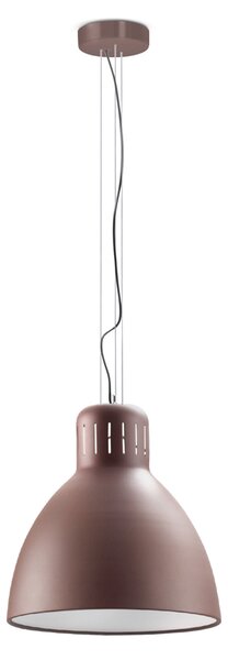 Leucos JJ Great, rezavo-hnědé závěsné svítidlo, 1x45W LED 2700/3000K stmívatelné, průměr 56cm