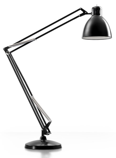 Leucos JJ Great, černá stojací lampa se stmívačem, 1x45W LED 2700/3000K, výška 285cm