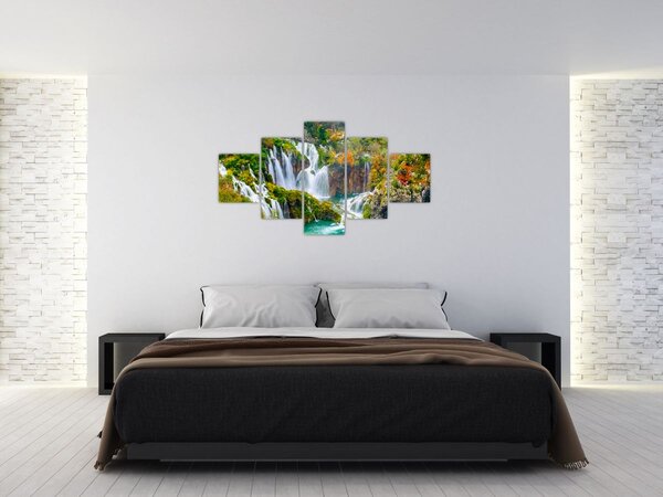 Obraz - Národní park Plitvická jezera (125x70 cm)
