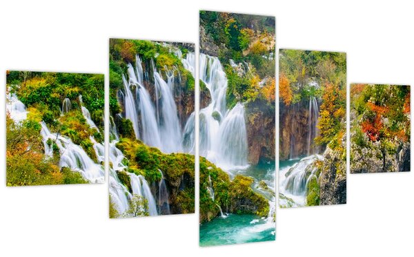 Obraz - Národní park Plitvická jezera (125x70 cm)