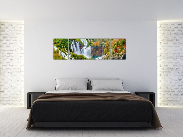 Obraz - Národní park Plitvická jezera (170x50 cm)