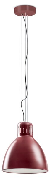 Leucos JJ Big, červené závěsné svítidlo, 1x45W LED 2700/3000K stmívatelné, průměr 41cm