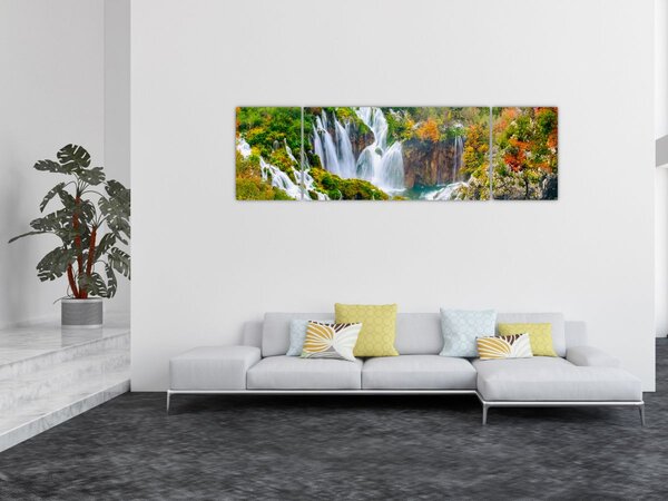Obraz - Národní park Plitvická jezera (170x50 cm)