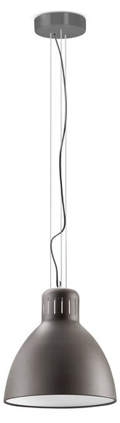 Leucos JJ Big, šedé závěsné svítidlo, 1x45W LED 2700/3000K stmívatelné, průměr 41cm