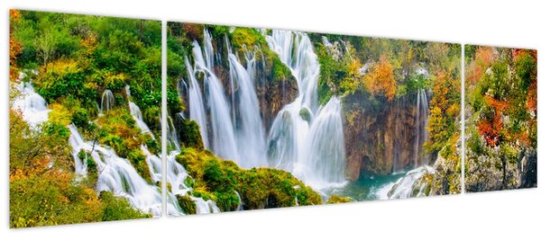 Obraz - Národní park Plitvická jezera (170x50 cm)