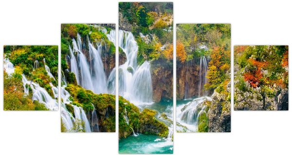 Obraz - Národní park Plitvická jezera (125x70 cm)