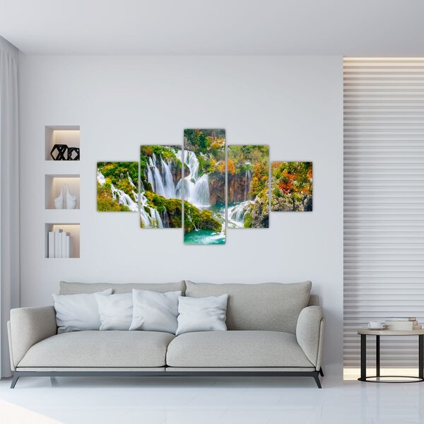 Obraz - Národní park Plitvická jezera (125x70 cm)