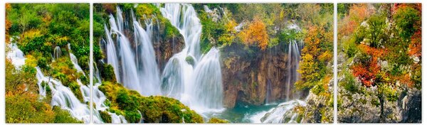 Obraz - Národní park Plitvická jezera (170x50 cm)