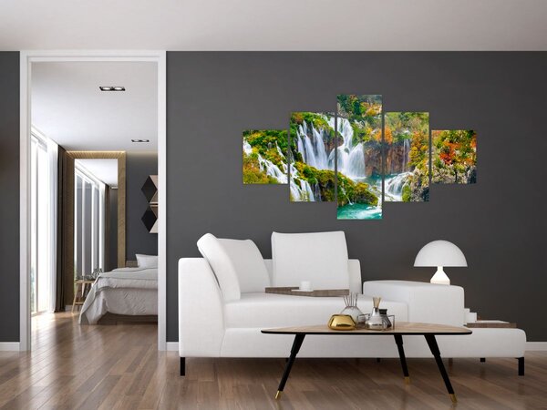 Obraz - Národní park Plitvická jezera (125x70 cm)
