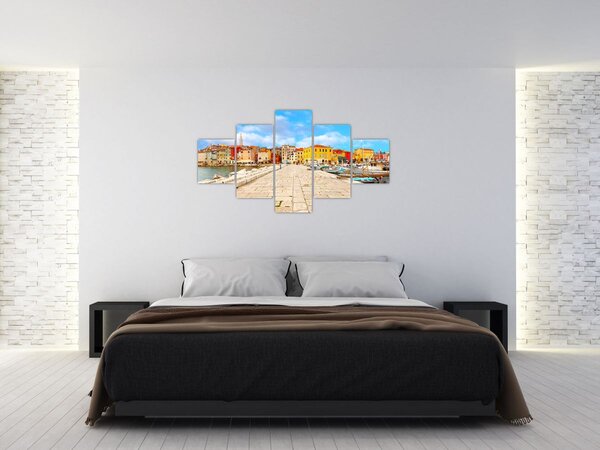 Obraz - Staré istrijské město v Poreči, Chorvatsko (125x70 cm)
