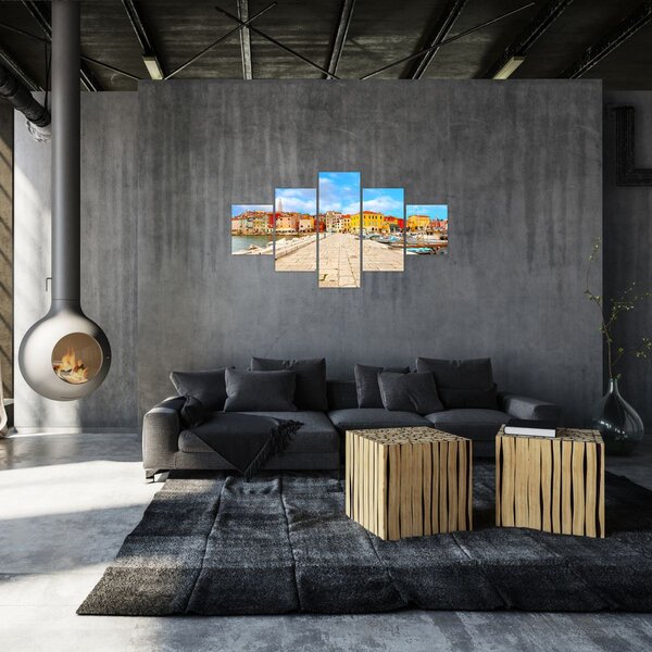 Obraz - Staré istrijské město v Poreči, Chorvatsko (125x70 cm)