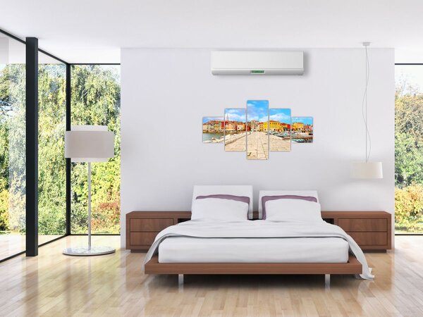 Obraz - Staré istrijské město v Poreči, Chorvatsko (125x70 cm)