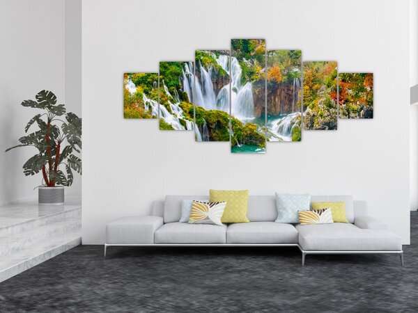 Obraz - Národní park Plitvická jezera (210x100 cm)