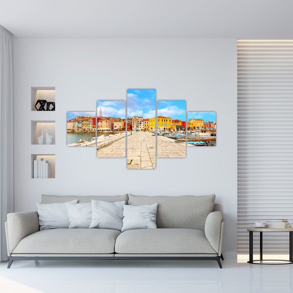 Obraz - Staré istrijské město v Poreči, Chorvatsko (125x70 cm)