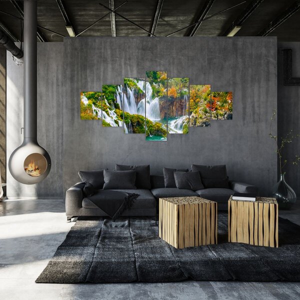 Obraz - Národní park Plitvická jezera (210x100 cm)