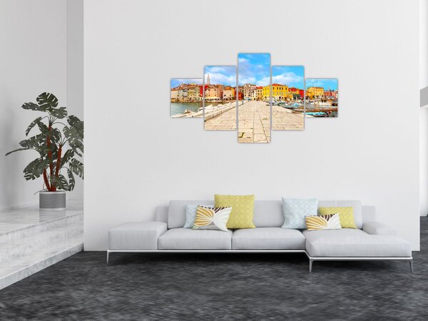 Obraz - Staré istrijské město v Poreči, Chorvatsko (125x70 cm)