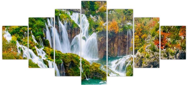 Obraz - Národní park Plitvická jezera (210x100 cm)