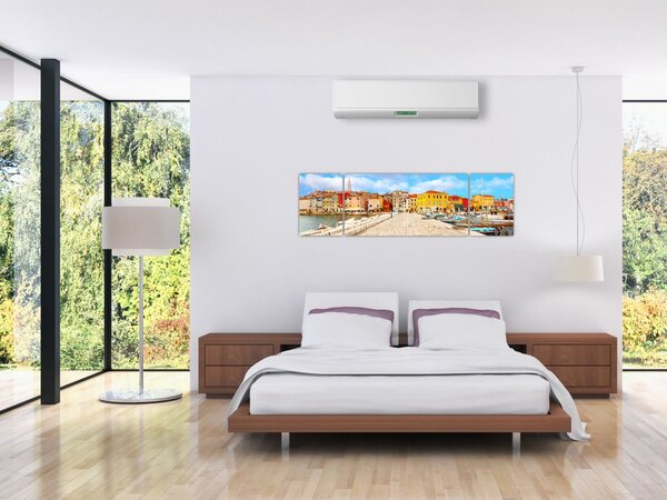 Obraz - Staré istrijské město v Poreči, Chorvatsko (170x50 cm)