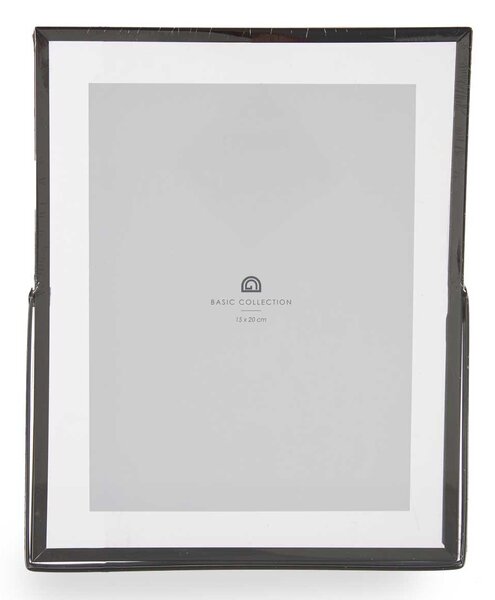 Giftdecor Kovoý fotorámeček, 15 x 20 cm, černý