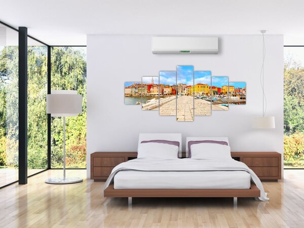 Obraz - Staré istrijské město v Poreči, Chorvatsko (210x100 cm)