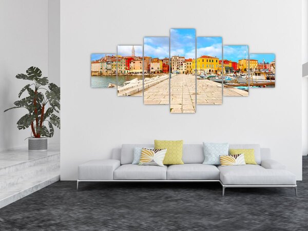 Obraz - Staré istrijské město v Poreči, Chorvatsko (210x100 cm)
