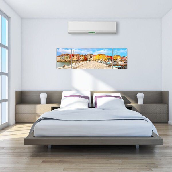 Obraz - Staré istrijské město v Poreči, Chorvatsko (170x50 cm)