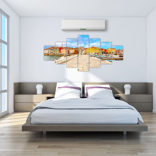 Obraz - Staré istrijské město v Poreči, Chorvatsko (210x100 cm)