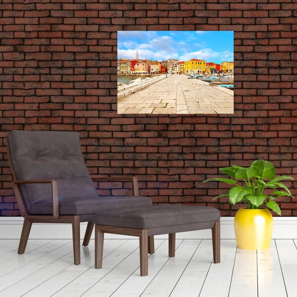 Obraz - Staré istrijské město v Poreči, Chorvatsko (70x50 cm)