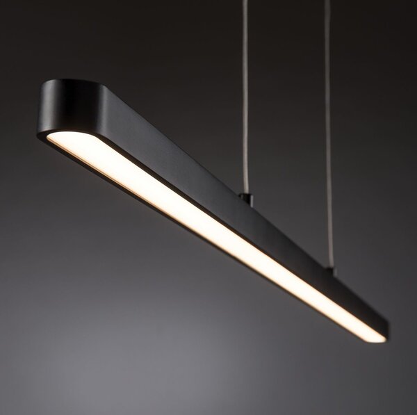 Paulmann 79693 Lento, černé lineární závěsné svítidlo se svícením nahoru-dolu, 42W LED 2700K stmívatelné, délka 100cm