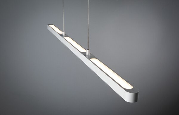 Paulmann 79901 Lento, bílé lineární závěsné svítidlo se svícením nahoru-dolu, 42W LED 2700K stmívatelné, délka 100cm