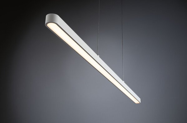 Paulmann 79901 Lento, bílé lineární závěsné svítidlo se svícením nahoru-dolu, 42W LED 2700K stmívatelné, délka 100cm