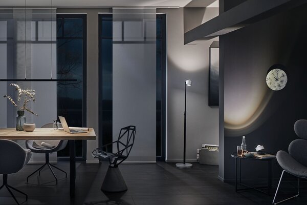 Paulmann 79693 Lento, černé lineární závěsné svítidlo se svícením nahoru-dolu, 42W LED 2700K stmívatelné, délka 100cm