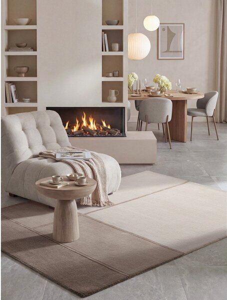 Hnědý/krémový koberec s příměsí vlny 120x170 cm Presilda – Villeroy&Boch