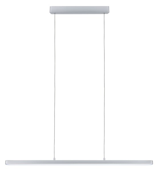Paulmann 79886 Lento, Zigbee matně chromové lineární závěsné svítidlo se svícením nahoru-dolu, 3x13,5W LED tunnable white, stmívatelné, délka 100cm
