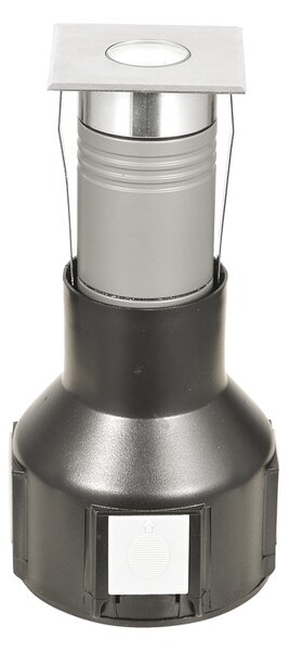 Fabas 6904-02-314 Naire 2, hranaté pojezdové svítidlo z nerezu, 3W LED, 3000K, 5,5x5,5cm, IP67
