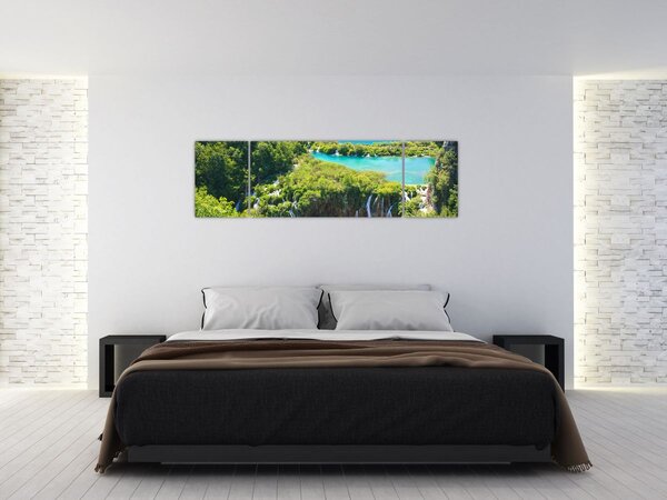 Obraz - Vodopády (170x50 cm)