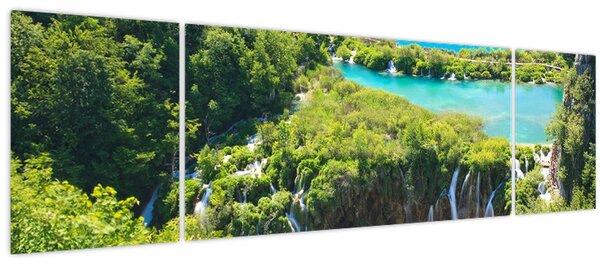 Obraz - Vodopády (170x50 cm)