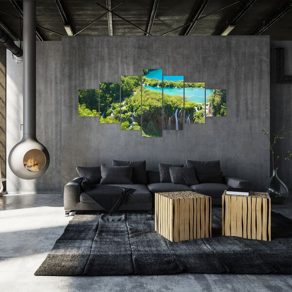 Obraz - Vodopády (210x100 cm)
