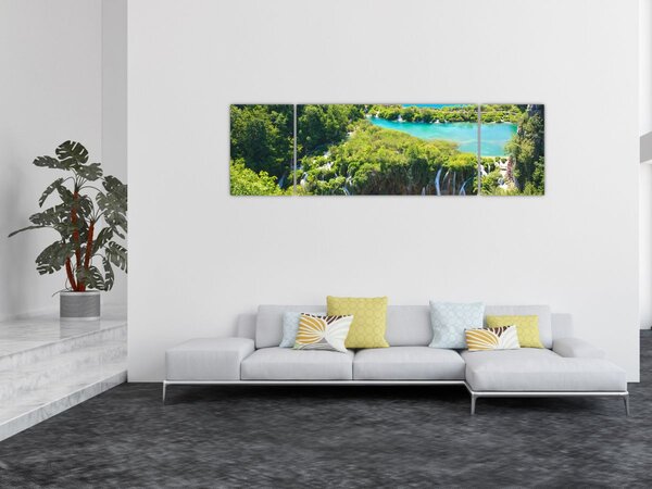 Obraz - Vodopády (170x50 cm)