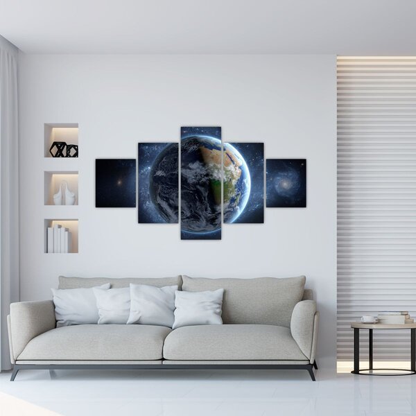 Obraz - Pohled z Vesmíru (125x70 cm)