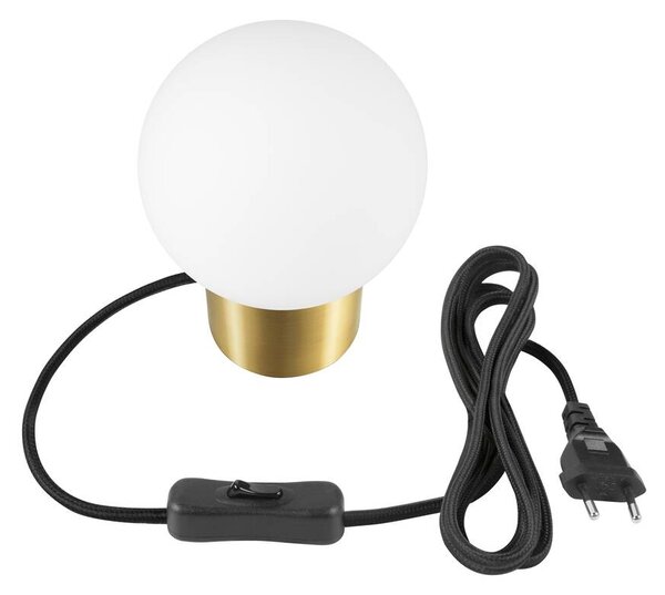 SLV 1007365 Little Sun, skleněná stolní lampa 1xG9, bronzová barva, průměr 14cm