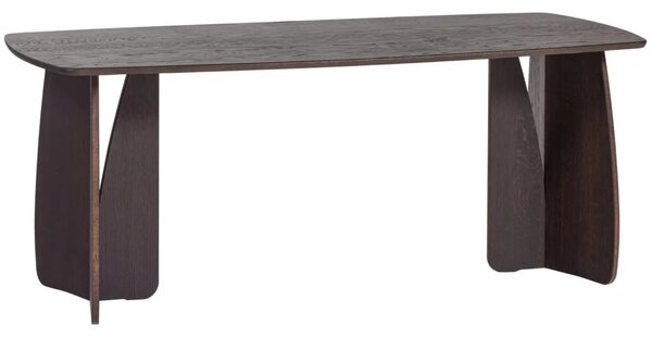 WOOOD Tmavý dubový jídelní stůl Veere 180 x 100 cm