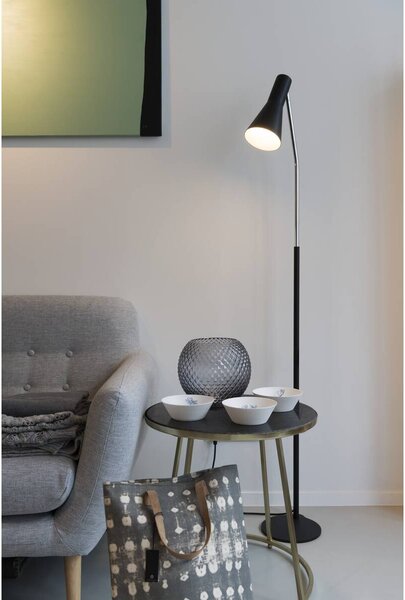 SLV 146010 Phelia, kónická stojací lampa 1xE27, černá/zlatá, výška 172cm