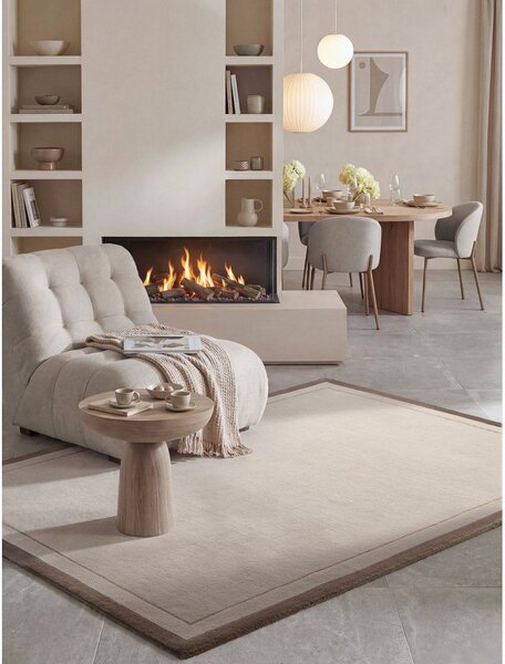 Hnědý/krémový koberec s příměsí vlny 120x170 cm Niko – Villeroy&Boch