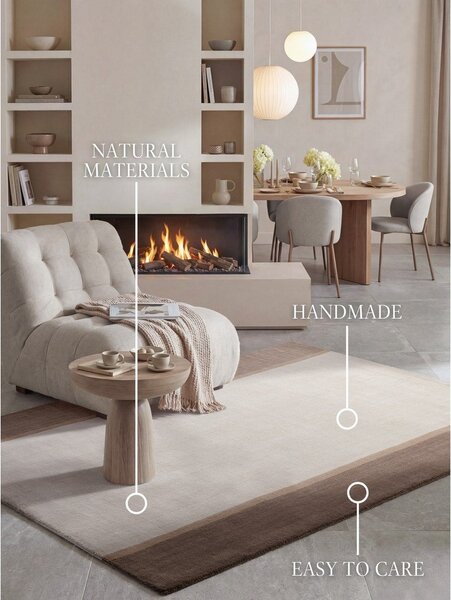 Hnědý/krémový vlněný koberec 120x170 cm Rowan – Villeroy&Boch