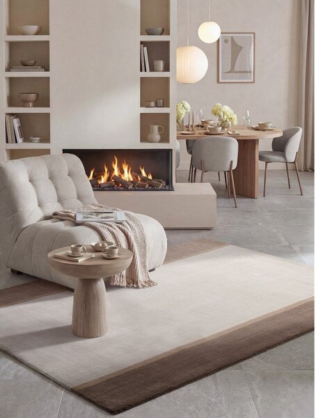 Hnědý/krémový vlněný koberec 120x170 cm Rowan – Villeroy&Boch