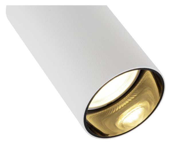SLV 1007718 Kami, nástěnné/stropní svítidlo 1xGU10, bílá/černá, průměr 5,5cm